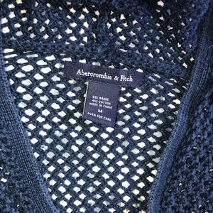 Abercrombie & Fitch navy blue long sleeve top